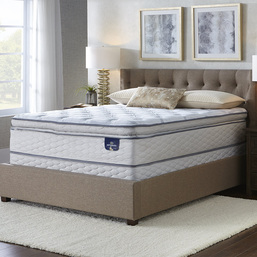 Serta Cassaway 12.5" Super Pillow Top Plush Mattress Set